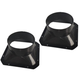 store88 Duct Connector Duct Hose Set of 2 Ventilation Flange Tubing for Home and Commercial Use (3.9 inches (100 mm)