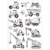 GLOBLELAND Engineering Vehicle Clear Stamps for Card Making Construction Truck
