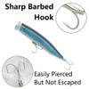 15CM Plastic Popper Topwater Bait with Barbed Floating Fishing Lure