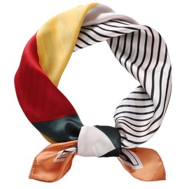 FAIRYGATE Tuch Schal Seiden Quadrat Schals für Damen Tücher Hochwertiges Seidentuch Seidenschal Halstuch Kopftücher 93024