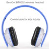 Kids Headphones Bluetooth, BT6002 Wireless Headphones for Kids Child Volume