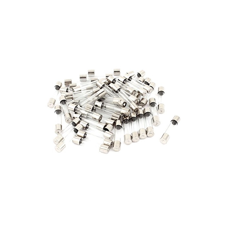 uxcell 250V 5A F5AL250V Fast Quick Blow Glass Tube Fuses