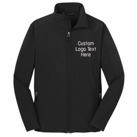 INK STITCH Men Design your Own Custom Stitching Embroidery Core Soft Jackets - Black (2XL)