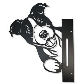 Lezalic Gardening Figurine Ornaments Iron Plate Object Gardening Animal Interior Wood Deck (Small Dogs)