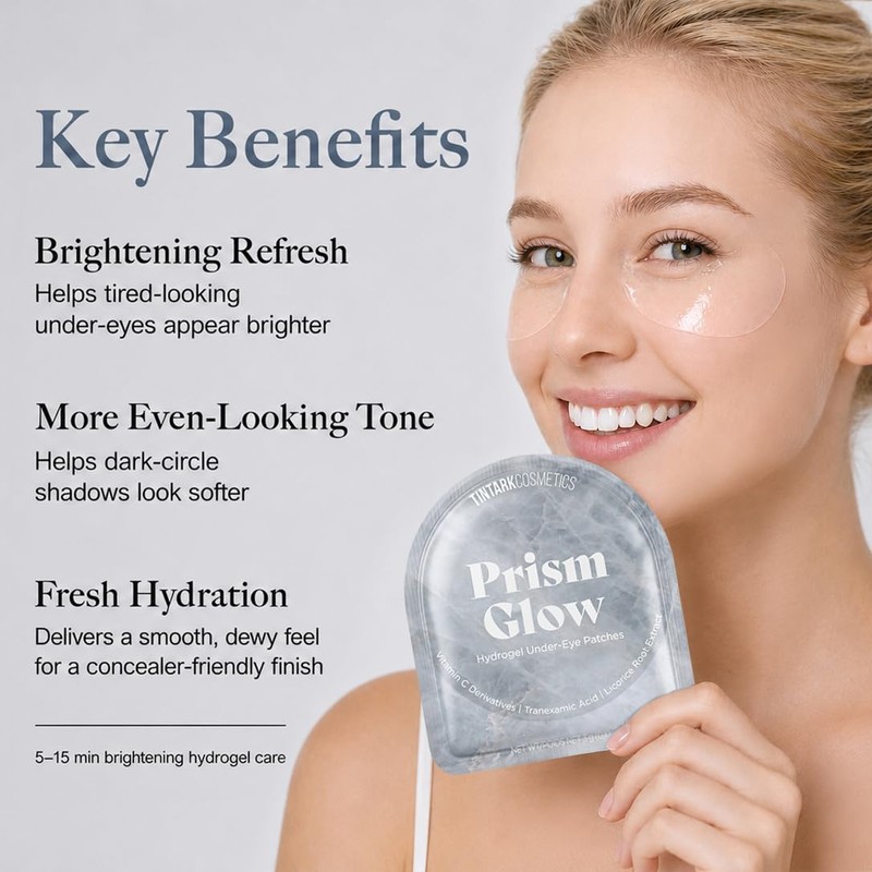 Crystal Prism Glow Hydrogel Under Eye Patches, 28 Pairs