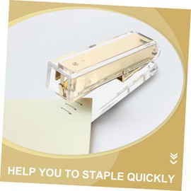Operitacx Transparent Stapler Office Supplies Hand Stapler Staplers Office Stapler Office Products Office Desktop Stapler Small Stapler Office Gadgets Acrylic Necessity Student Bulk
