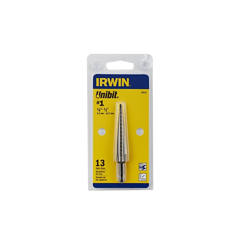 Irwin Tools IRWIN Step Drill Bit, 1/8-Inch to 1/2-Inch Step,