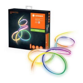 LEDVANCE LED Rope Light for Indoor and Outdoor Use, 3 Metre Length, as Living Room or Garden Lighting, Flexible and Flexible, 15 W, RGB Colours Can Be Changed by Remote Control, Protection Class IP65,