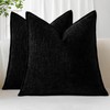 Sungeek Set of 2 Soft Chenille Cushion Covers 40x40cm Square