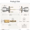 HOSOM Door Knob with Lock and Key, Keyed Entry Door