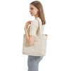 Women's Medium Handbag, Canvas Satchel Tote Bag, Shoulder Bag, Shopper