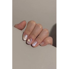 [New Magnetic Gel Point Nail] Pebble Magnetic Gel Artist Nail Tip - Short Oval / [신상자석젤포인트네일] 조약돌 자석젤 작가네일팁 - 숏오발