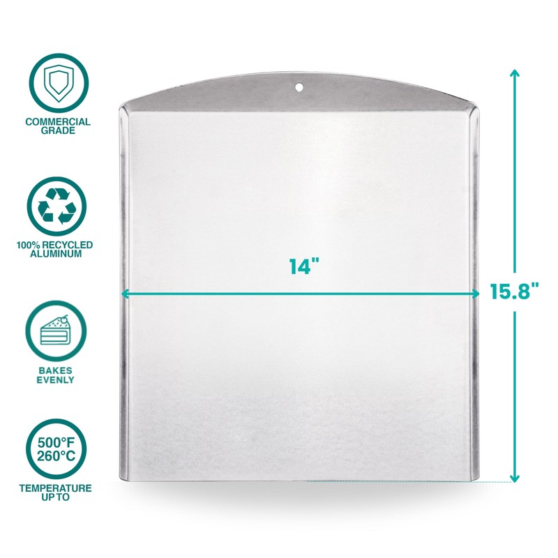 Baker's Secret Commercial Grade Natural Pure Aluminum 2pcs Cookie Sheet