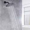 Drenky Shower Head Rain Shower Black 8 Inch Round Stainless