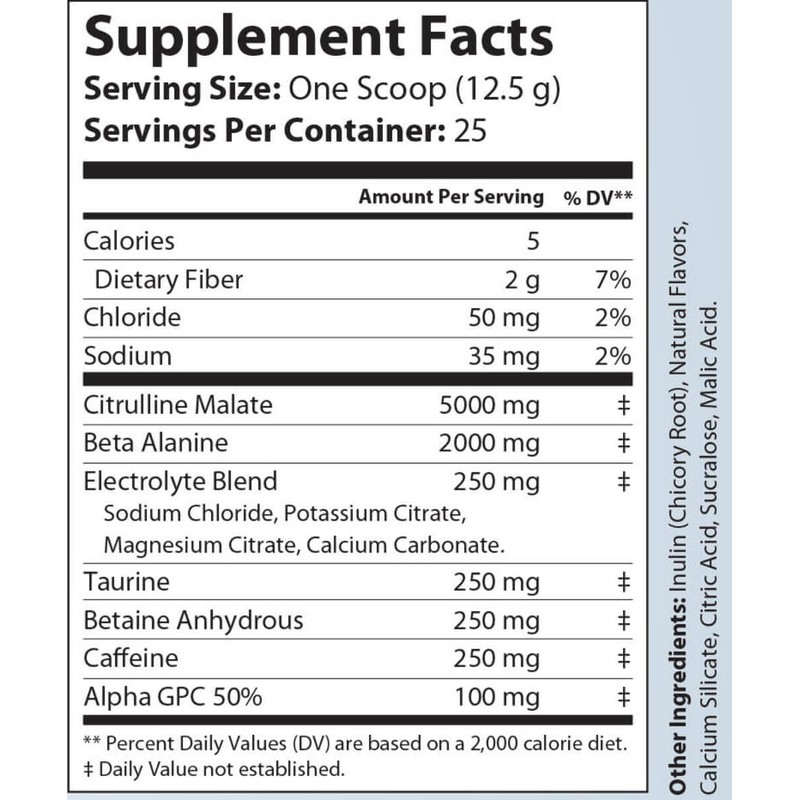 Conquest Nutrition Warrior Pre-Workout Citrus Blast Flavor - 25 Servings