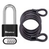 disecu® Heavy Duty Long Shackle 4 Digit Combination Lock Outdoor