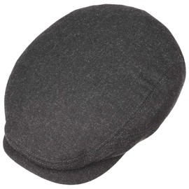 Stetson Belfast Wool Blend Flat Cap Ivy hat (59 cm - Anthracite)