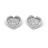 Sensitive by Studex, glitter heart stud earrings, 6 mm, surgical