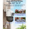 VORGUT Wireless Security Camera System Outdoor, 2pcs 2K Dual Lens