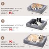 NIYAPAW Orthopedic Dog Beds for Small Dogs, Rectangle Dog Orthopedic