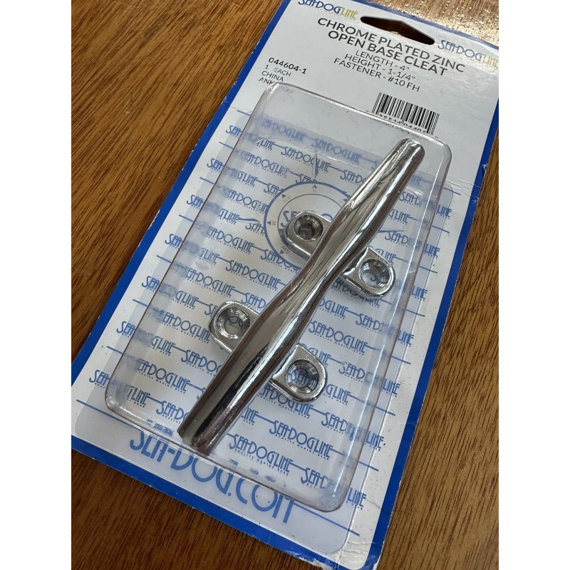 SeaDog Line #044604-1 Chrome Plated Zinc Open Base Cleat, Length