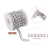 Boutigem 16.4 Feet Aluminum Curb Chains Link Silver Unwelded Twisted