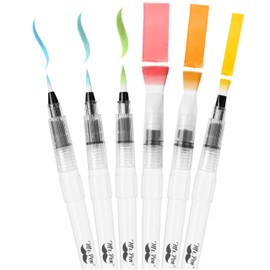 Mr. Pen- Watercolor Brush Pens, 6 Pack, Watercolor Brushes Set, Watercolor Pens for Adults, Water Brush Pen, Water Color Pens, Watercolor Brush Set, Refillable Brush Pen, Water Brushes for Watercolor