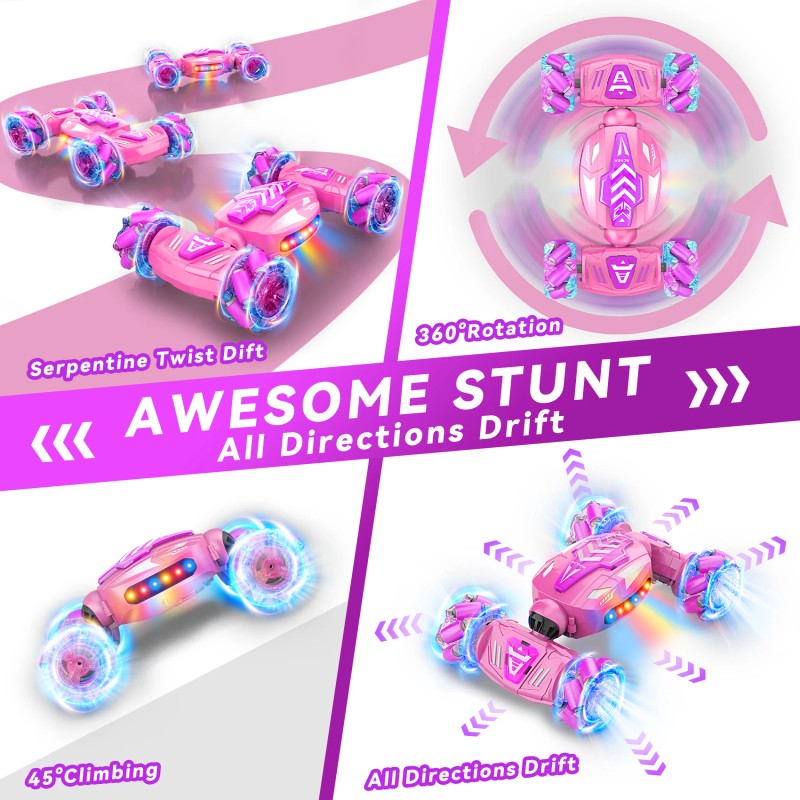 4WD 2.4Ghz Remote Control RC Cars Gesture Sensing RC Stunt