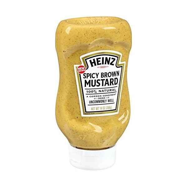 Heinz Spicy Brown Mustard, 14 oz (Package of 2 - 14 oz bottles )