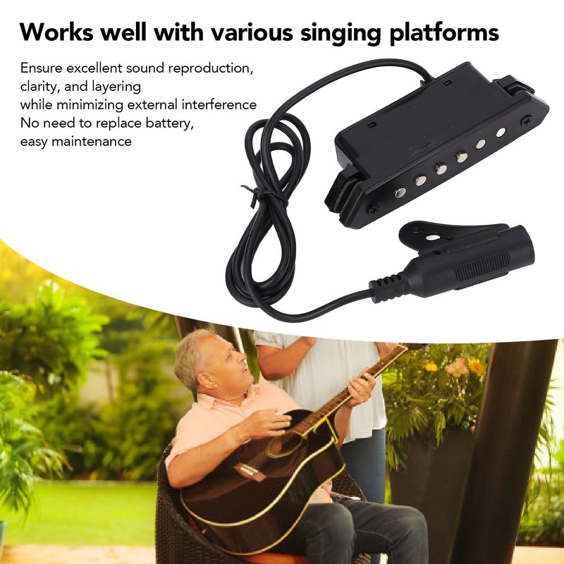 Acoustic Guitar Soundhole Pickup Humbucker Passive Soundhole Pickup for 39