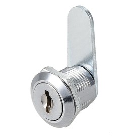 uxcell Drawer Cabinet Cam Lock, 5/8" Cylinder Length with No.8 Cam, Fits on 3/8" Max Panel Thickness, Zinc Alloy Chrome Plated, Keyed Alike