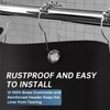 AmazerBath Plastic Shower Curtain Liner, 72 x Inches EVA 8G