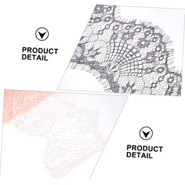 Pack of 5 Lace Wedding Decoration Ribbon Edge Black Wedding Decoration Straw Baskets for Gifts Cotton Ribbon Bow DIY Clothing Material Hemming Crochet Tape Decorate Polyester