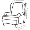 Highdi Wingback Chair Covers 2-Piece Stretch Wing Chair Cover for