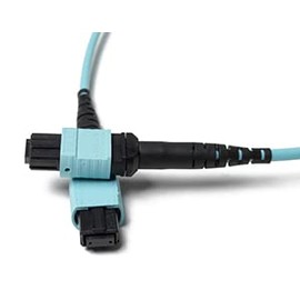 FCD - 2M OM4 MTP MTP 12 Fiber Optic Cable | 100G Plenum Multi-Fiber 50/125 MTP to MTP Multimode Jumper 2 Meter (6.56ft) | B Type Polarity | 1/10/40/100g mmf qsfp 100gbase 12f MTP