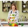 Xuwenz Fruits and Vegetables Bib Apron with Adjustable Neck for