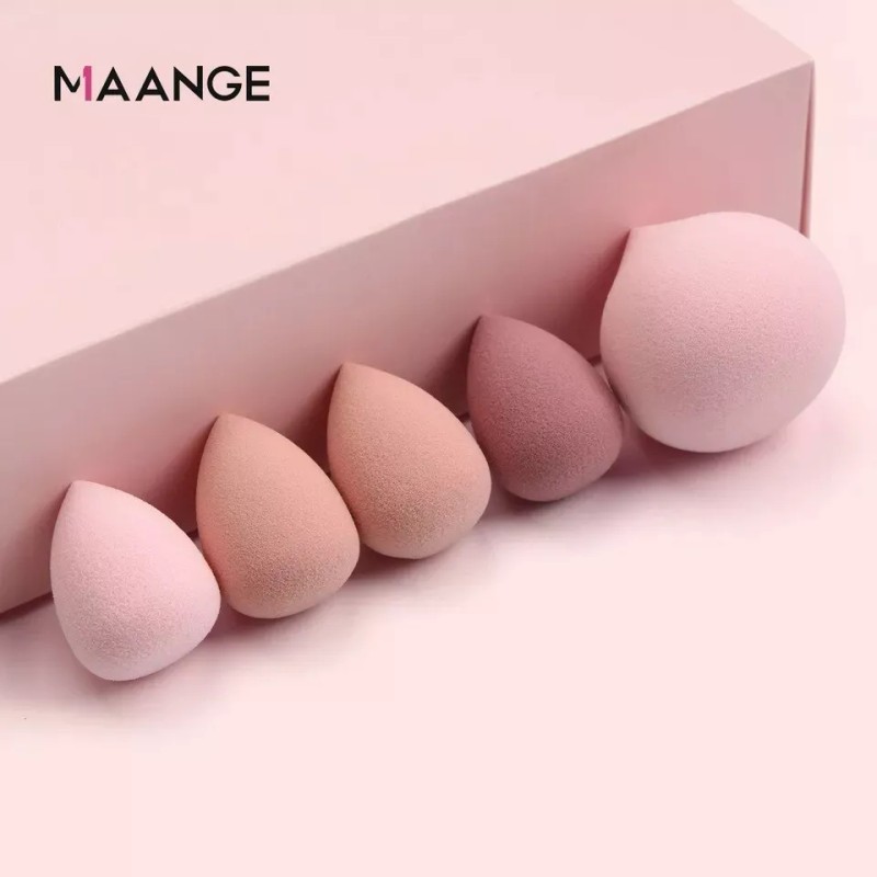 Mange. Esponja Maquillaje En Polvo 5 Piezas Make Up Sponge