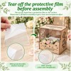 MRSUPP Wooden Wedding Card Box, Hollow Acrylic Window, 24x20x24cm