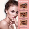 2-in-1 Dual-Ended Microblading Eyebrow Pencils,Waterproof Eyebrow Pen with 4-Fork Micro-Fork-Tip,3D