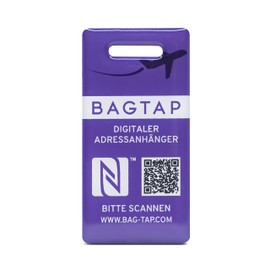 Bagtap - PVC - Digital Luggage and Travel Tag, PVC purple