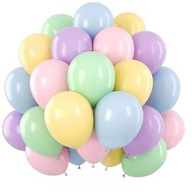 Latex Balloons, 10 inch, Pack of 60, Big Circular, Jumbo Thick, Birthday, Wedding, Store Decoration, Parties, Sports Events, Cultural Festivals (60)