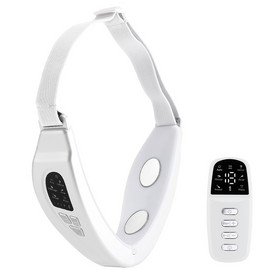 ERAN 무선 스마트 V라인 ems 페이셜마사지기 얼굴주름관리+이중턱마사지기 [리모컨 증정] ERAN Wireless Smart V-Line EMS Facial Massager for Wrinkle Care + Double Chin Massager [Remote Control Included], 흰색
