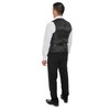 King Formal Wear Elegant Men's Black Two Button Three Piece