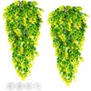 Hamiledyi Reptile Plants Hanging Terrarium Plants Artificial Leaves Habitat Decorations
