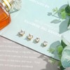 NEWITIN 2 Pairs Stainless Steel Magnetic Stud Earrings for Men
