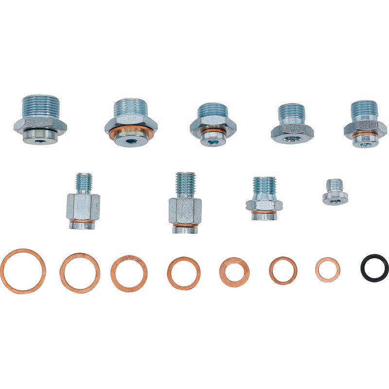 BGS 70184 Oil Drain Plug Repair Assortment 63-Piece Set