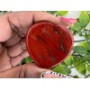 Red Jasper Heart Shaped Worry Stone - 1.5" Red Jasper
