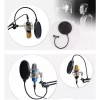 TECHTONGDA 5" Microphone Wind Screen Mask Gooseneck Filter Studio Tool
