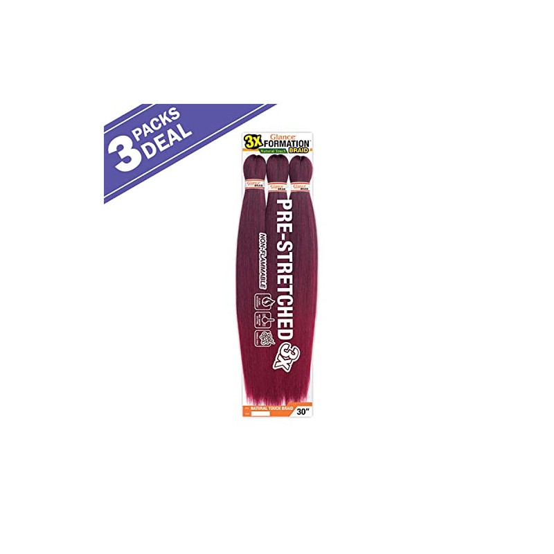 ModelModel Braids Glance Pre- Stretched 3X Formation Natural Touch Braid