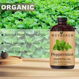 Peppermint Essential Oils 480ML- Pure and Natural Peppermint Essential Oil for Aromatherapy Diffuser,Soap Making & DIY - Peppermint /16 Fl Oz